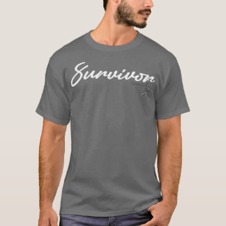 Camiseta Salto de Fita Glitter Sobrevivente de Encefalite