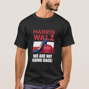Camiseta Salto de Kamala Harris Pisando no Chapéu Vermelho 