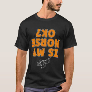 Camiseta Salto de Obstáculos O Meu Cavalo Está Bem Equino S