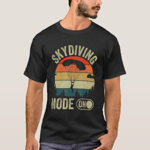 Camiseta Salto de Paraquedas Base Jumping Paraquedas Modo