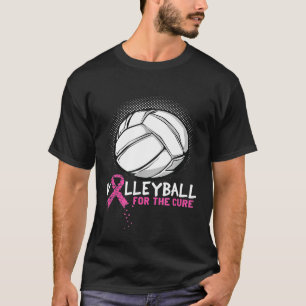 Camiseta Salto De Voleibol Serve E Desce Para Uma Cura