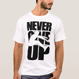 Camiseta Salto em distância Never Give Up