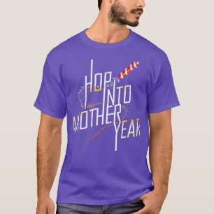 Camiseta Salto Em Outro Ano Com Fogos De Artifício Para Chi