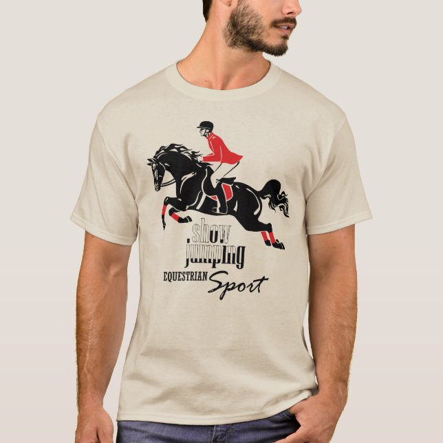 Camiseta salto equestre da mostra (Frente)