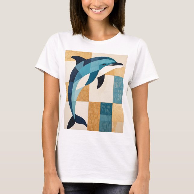 Camiseta Salto Geométrico Azure (Frente)