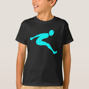 Camiseta Salto longo - ciano