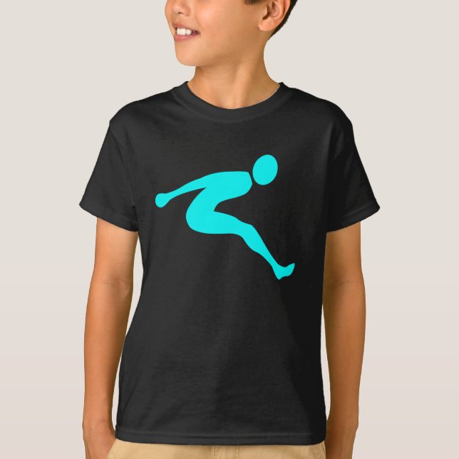 Camiseta Salto Longo - Ciano (Frente)