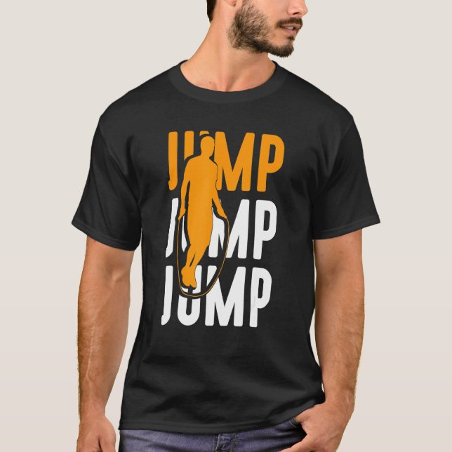 Camiseta Salto Rope Ignorando Salto Roping Workout 3 (Frente)