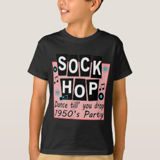 Camiseta Salto Sock 1950s Dance Party Retro Party