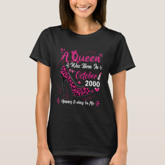 Camiseta Saltos altos de aniversário de 25 anos Uma rainha