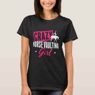 Camiseta Saltos sobre cavalos para meninas que fazem salto