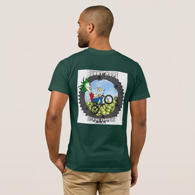 Camiseta Saltos T americano do coelho (Parte Traseira Completa)