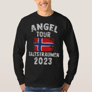 Camiseta Salttraumen 2023 Angel Tour para a Noruega com ban