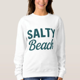 Camiseta Salty Beach Life Coastal Teal Ocean Graphic Print