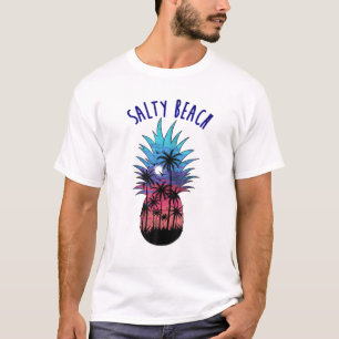 Camiseta Salty Beach Summer Vibes Engraçado Sarcástico Abac