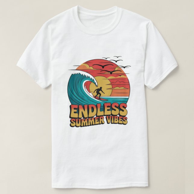 Camiseta Salty Kisses e Sonhos Sunset (Frente do Design)