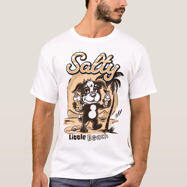 Camiseta Salty Little Beach (Frente)