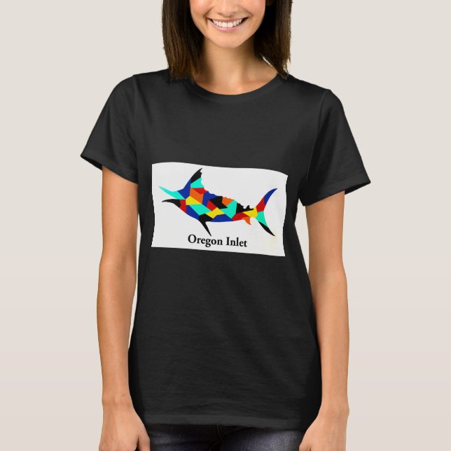 Camiseta Salty Marlin (Oregon Inlet) (Frente)