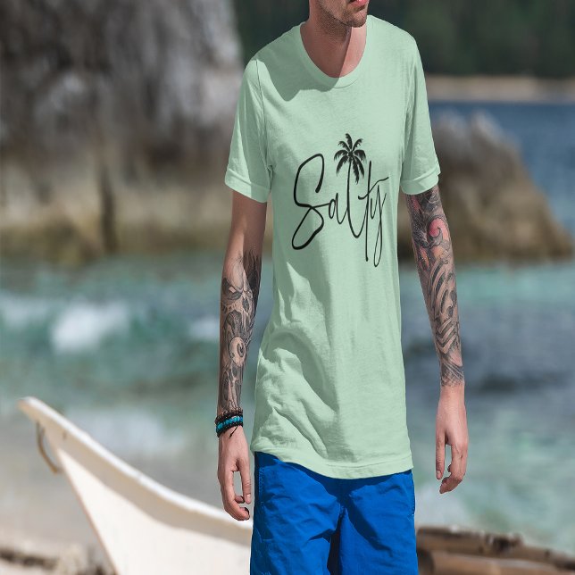 Camiseta Salty Palm Design (Salty Palm Design Tri-Blend Shirt (4 Him))