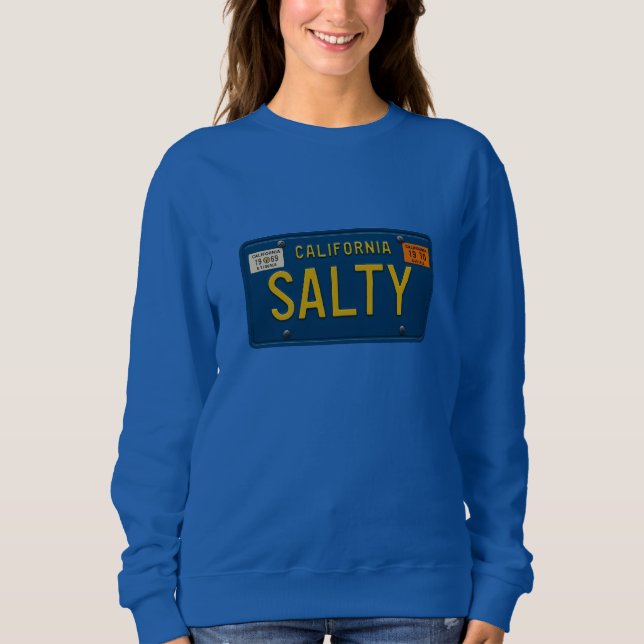 Camiseta Salty -Retro 1969 California License Plate Graphic (Frente)