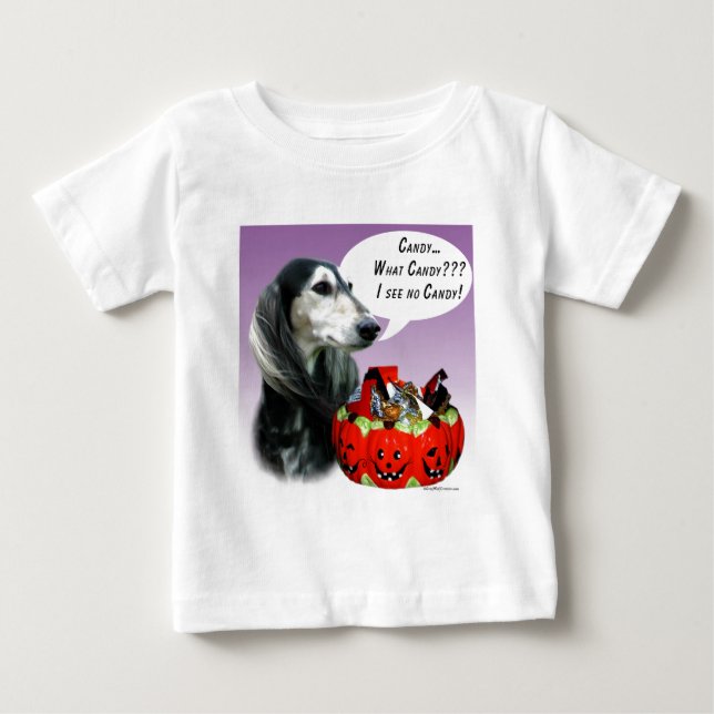 Camiseta Saluki Halloween Candy (Frente)