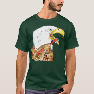 Camiseta Salva-branca escovando dentes banheira aquarela