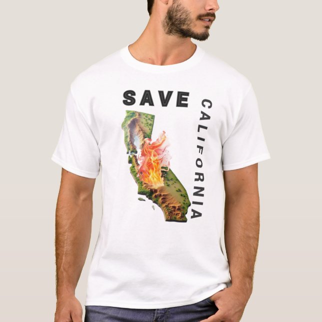 Camiseta salva Califórnia (Frente)
