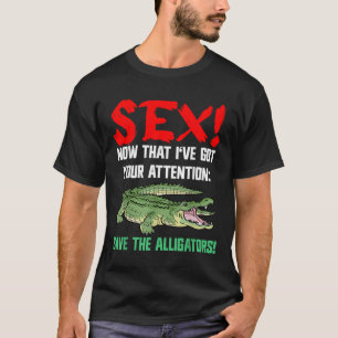 Camiseta Salva Os Alligadores - Bem-Estar Animal Para O Cro