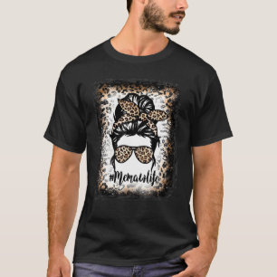 Camiseta Salva-relva Sangrenta Vida Leopardo Mensagem Mulhe