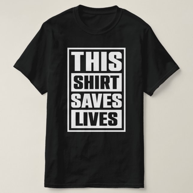 Camiseta Salva Vidas Isso (Frente do Design)