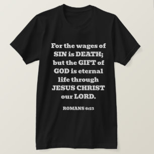 Camiseta Salvação do dom liberto dos romanos Bíblia Verso N