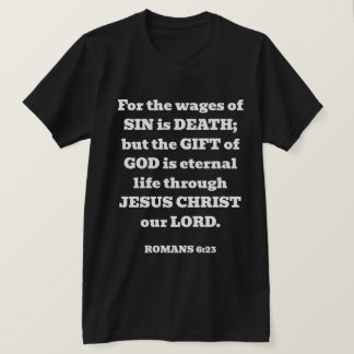 Camiseta Salvação do dom liberto dos romanos Bíblia Verso N
