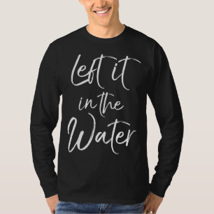 Camiseta Salvação e Batismo Cristão - Presente Deixou-o no