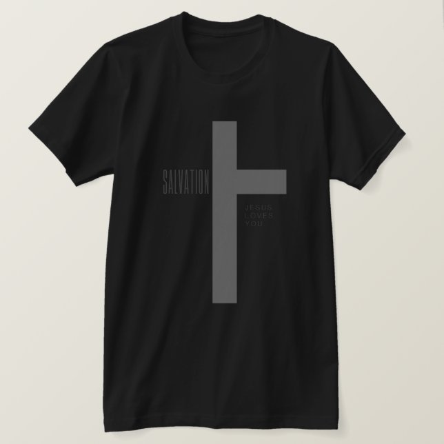 Camiseta Salvação, Jesus te ama (Frente do Design)