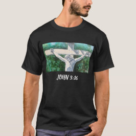 Camiseta Salvador Christian John 3:16, Páscoa-Batismo T