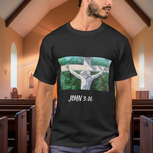 Camiseta Salvador Cristão João 3:16., Natal- Páscoa