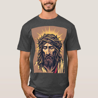 Camiseta Salvador Radiante: Jesus com Coroa de Tee Thorns