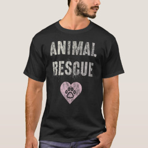 Camiseta Salvamento Animal Adotar Cães Selvagens Depto U