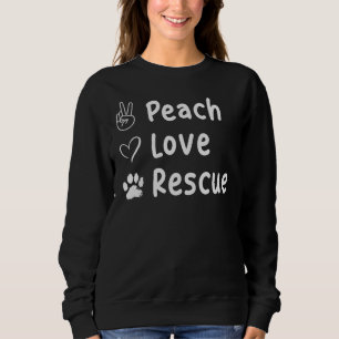 Camiseta Salvamento Animal   Cachorro de resgate do Peace L
