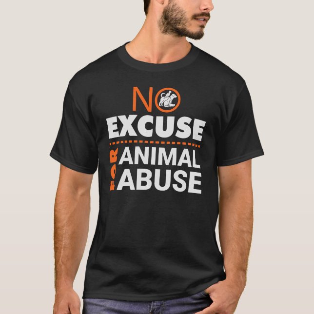 Camiseta Salvamento Animal | Sem Perdão Para Abuso De Anima (Frente)