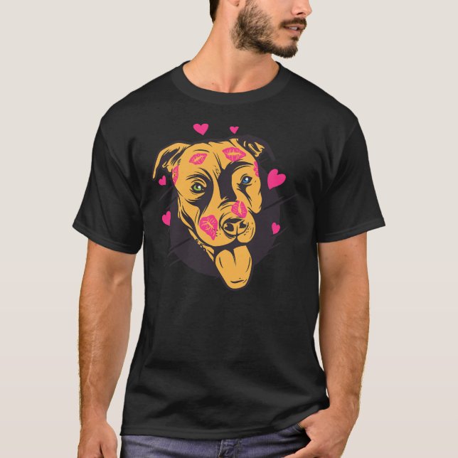 Camiseta Salvamento Animale Do Cão-Touro-Touro-Touro-Pitbul (Frente)
