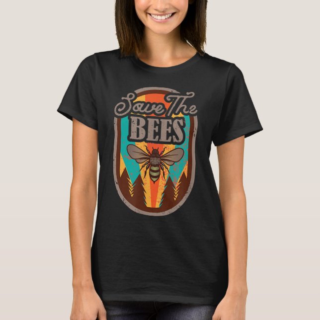 Camiseta Salvamento Da Proteção Ambiental Das Abelhas _ (Frente)