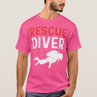Camiseta Salvamento da Tripulação do Ventilador. Mergulho d