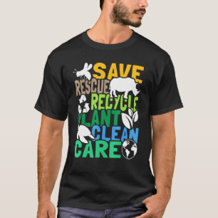 Camiseta Salvamento de Abelhas Reciclar Plástico - Terra D
