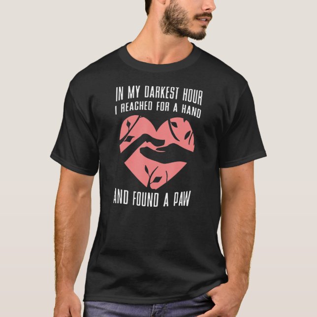 Camiseta Salvamento de Animais Adotar Foster Salvar Cães Pr (Frente)