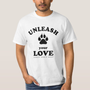 Camiseta Salvamento de Cachorros - Liberte o seu amor Homen
