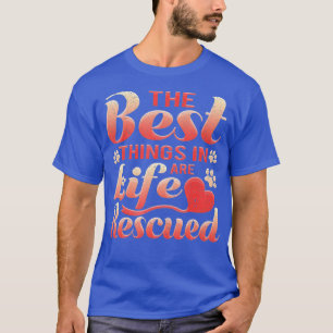 Camiseta Salvamento De Gato De Cão As Melhores Coisas Na Vi