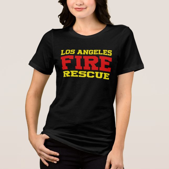 Camiseta salvamento de incêndio em LAPD (Frente)