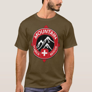 Camiseta Salvamento do amp de Pesquisa de Montanha