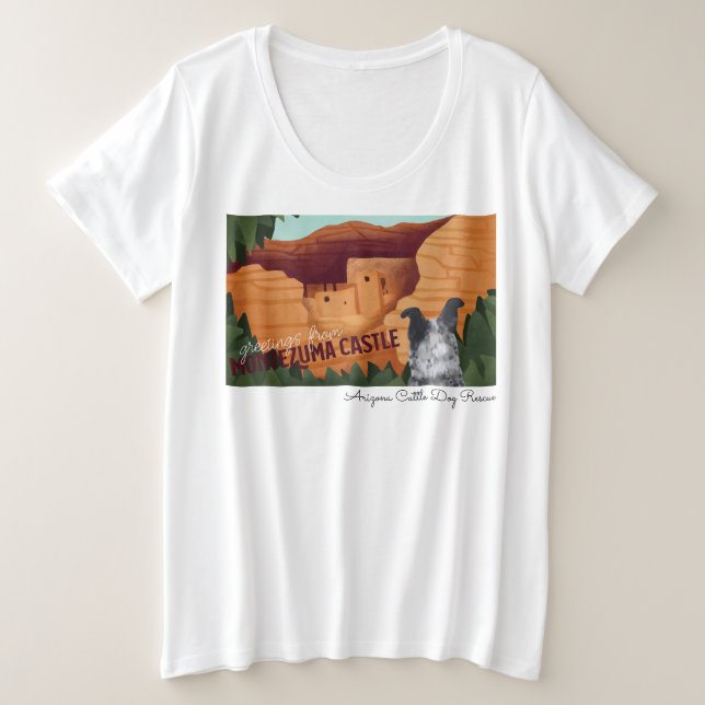 Camiseta Salvamento do cão do gado da arizona - castelo de (Frente do Design)